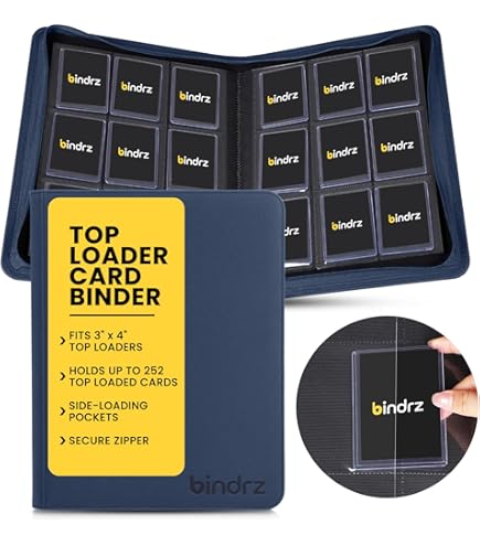 Amazon.com: bindrz 9 Pocket Zipper Binder for 360 Sleeved