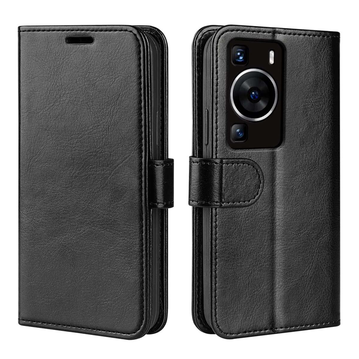 carinacoco Case for Huawei P60/ P60 Pro 5G, Premium Leather Flip Wallet Folio Case+Inner Slim TPU Bumper Silicone Case, with [Card Slots] and [Stand Function] for Huawei P60/ P60 Pro 5G