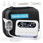 Electric Nasal Aspirator for Baby with Travel Kit, 9‑Level Suction | 9‑level suction,portable travel kit, LED display, night light, soothing music,3 Food Grade Silicone Tips,easy to clean
