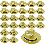 Sureio 24 Pcs Gangster Hat, Plastic Gentlemen