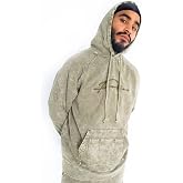 FUBU Signature Washed Utility Hoodie, Green, Small