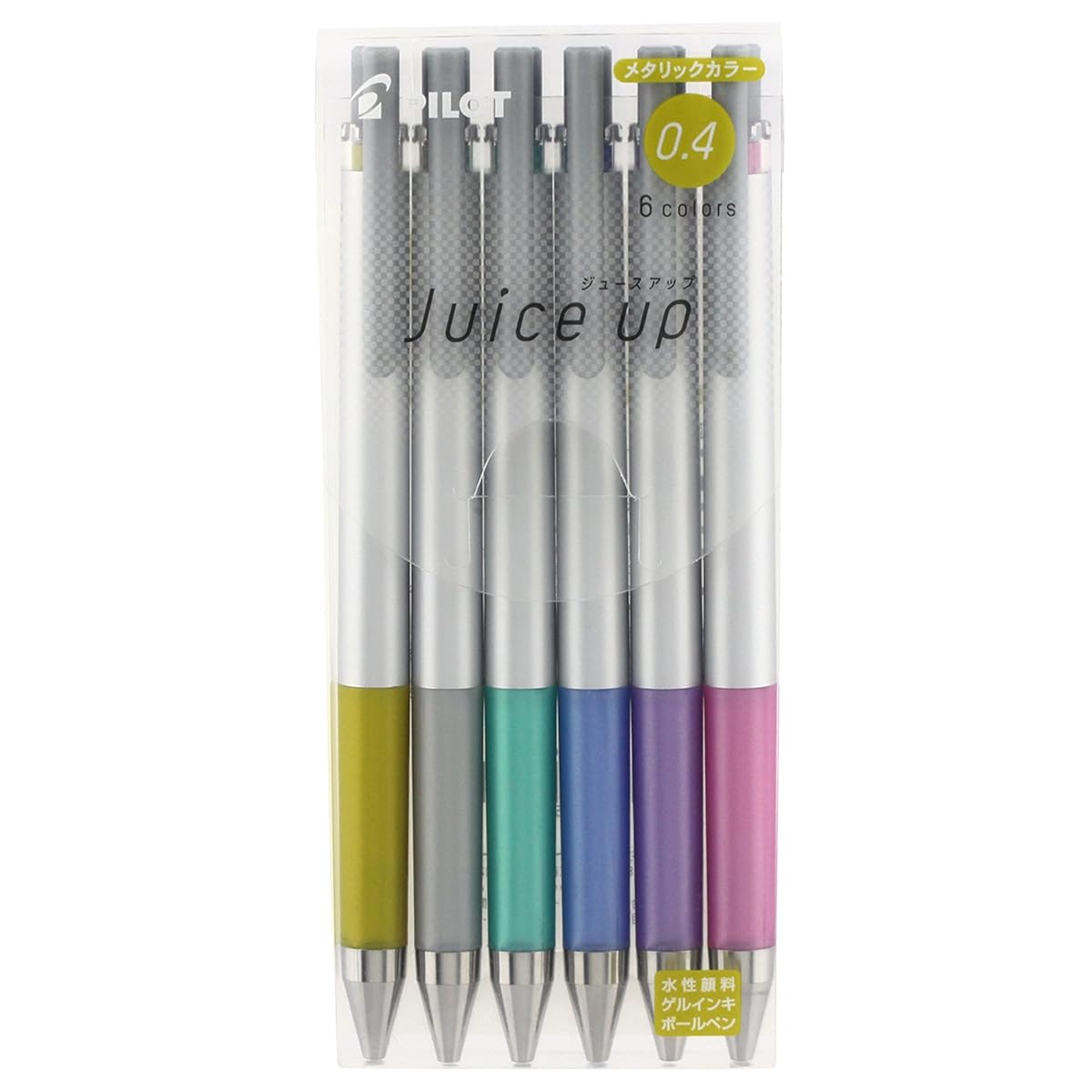 Pilot gel Ballpoint pen juice up 0.4 Metallic color 6 colors LJP120S4