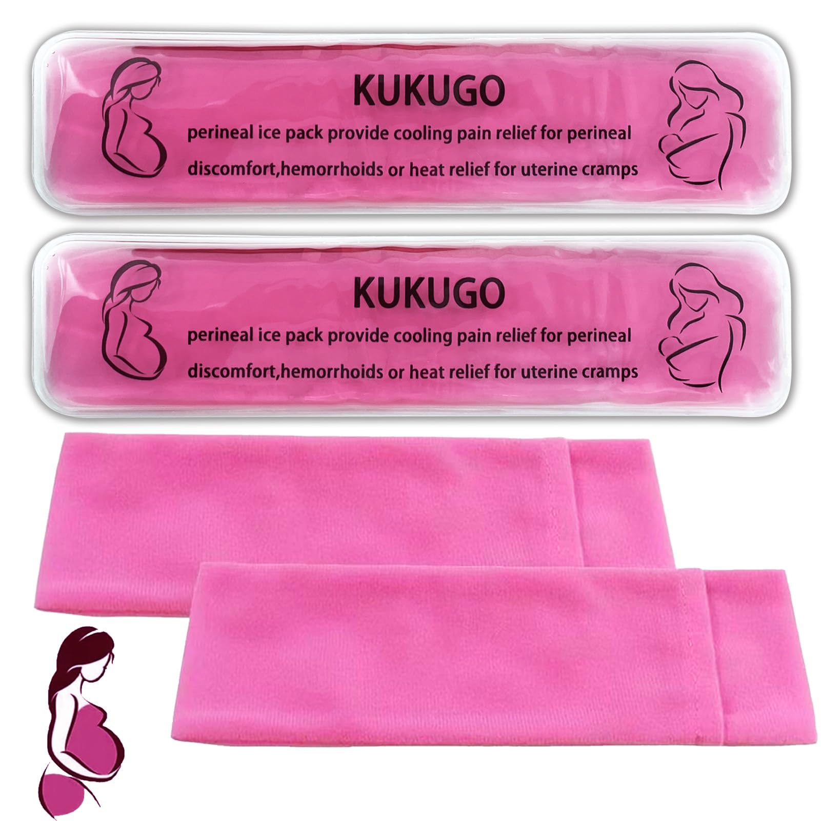 Photo 1 of **PACK OF 2***Perineal Ice Packs, Perineal Cooling Pads, Hemorrhoid and Perineal Ice Packs, Postpartum and Hemorrhoid Pain Relief, Hot & Cold Packs for Women After Pregnancy and Delivery, 2 Ice Pack and 2 Cover
