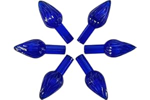 National Artcraft® Medium Twist-Style Ceramic Christmas Tree Lights - Blue (144 Pcs)