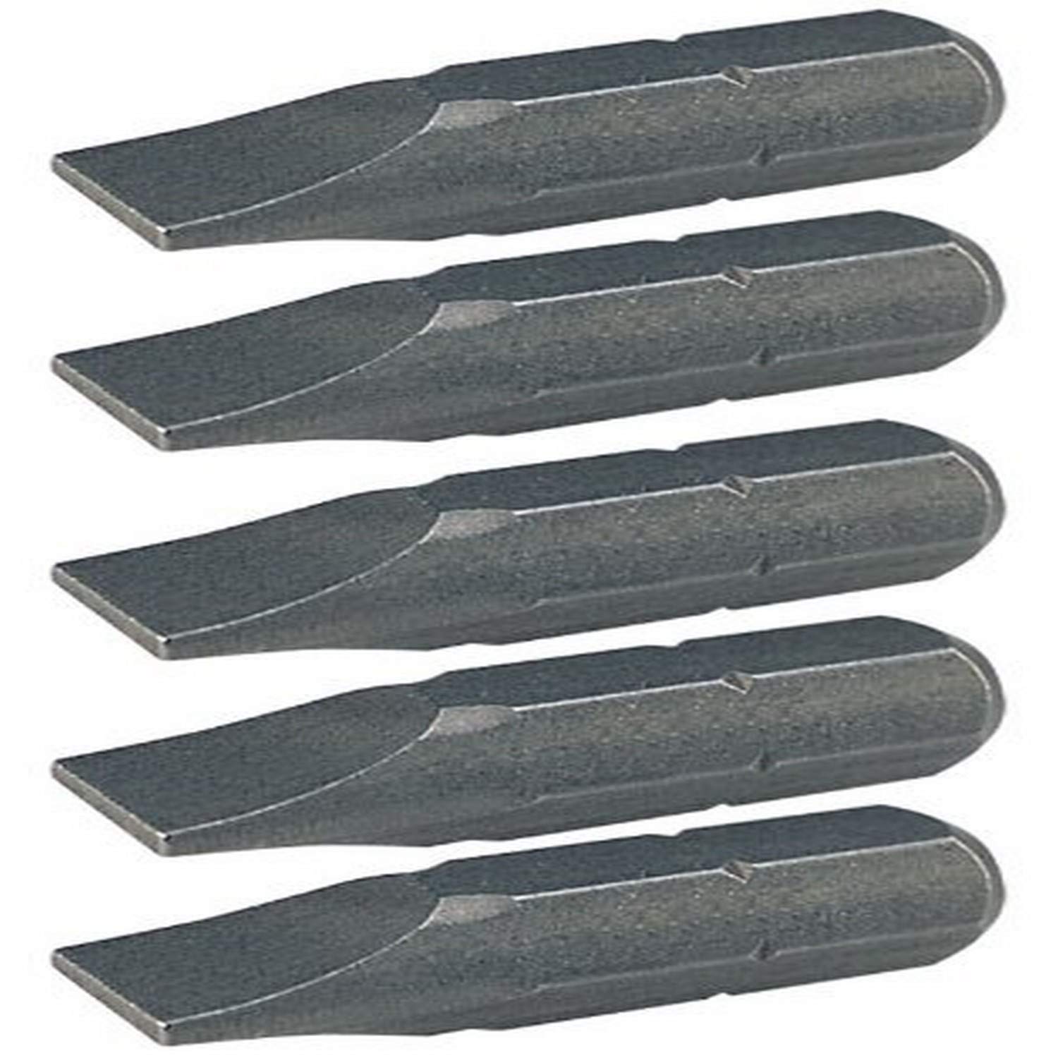 KS Tools 1/4 Inch Classic Bit Slotted, 25 mm, 4.5 mm, Pack of 5