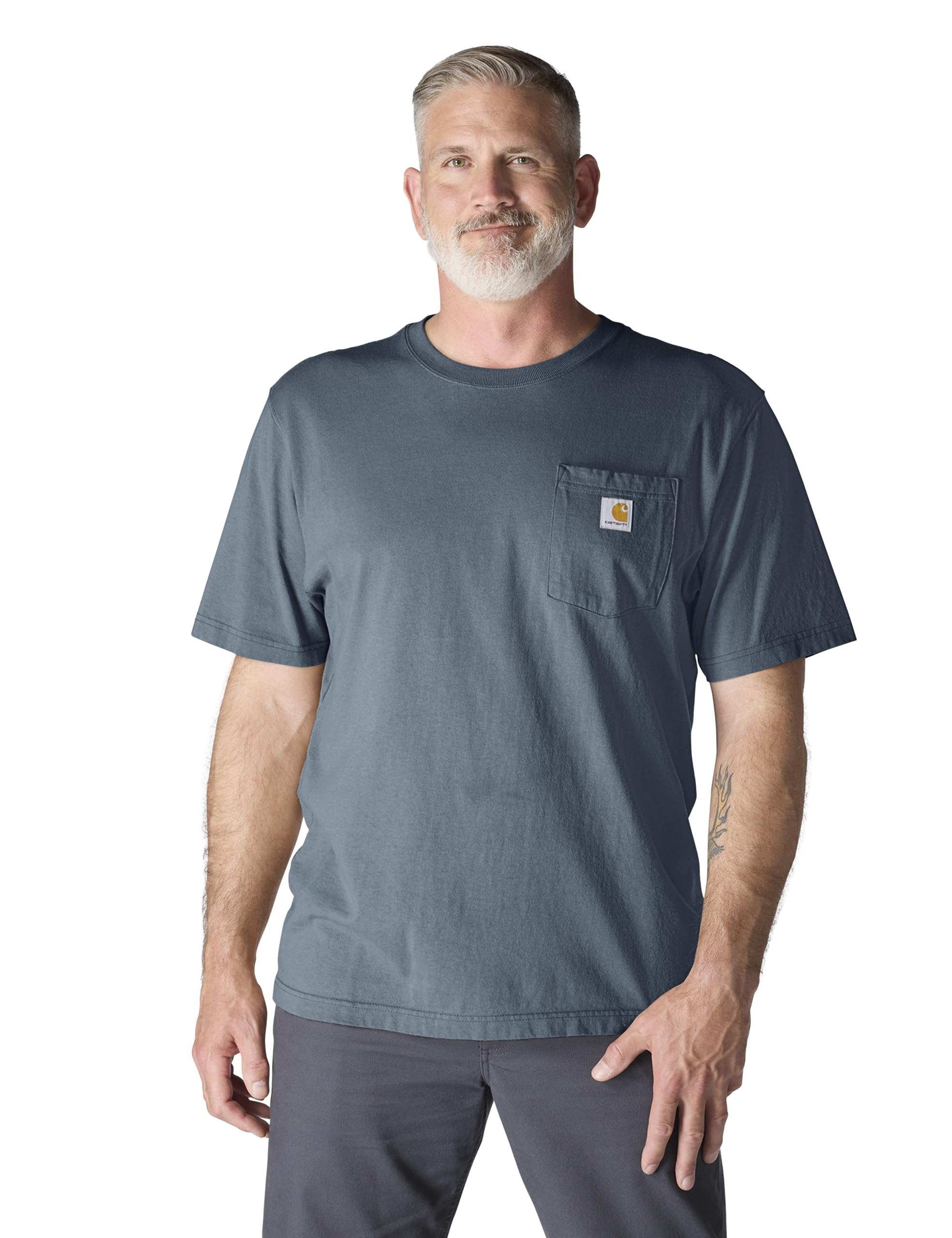Carhartt Mens Loose Fit Heavyweight Short-Sleeve Pocket T-Shirt