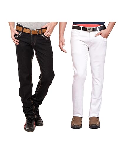 black cotton jeans pant