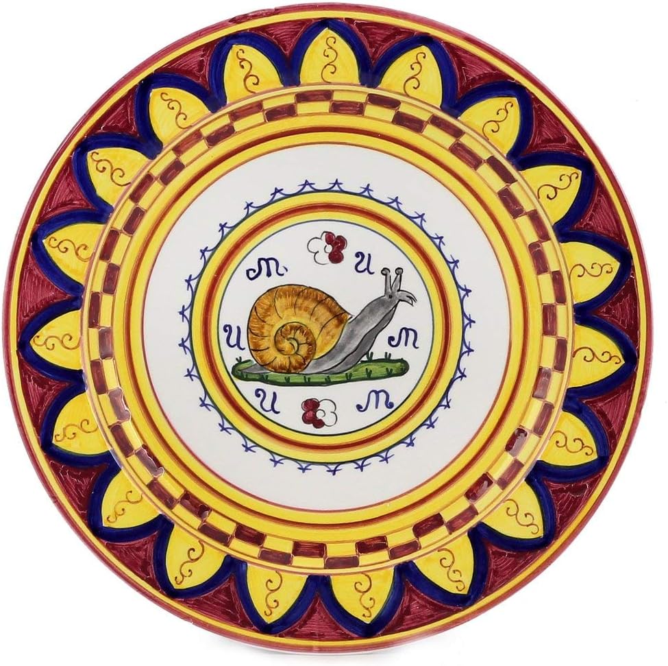 PALIO DI SIENA: CHIOCCIOILA (Snail) Wall Plate [13D.] [#1003/WP-SIE]