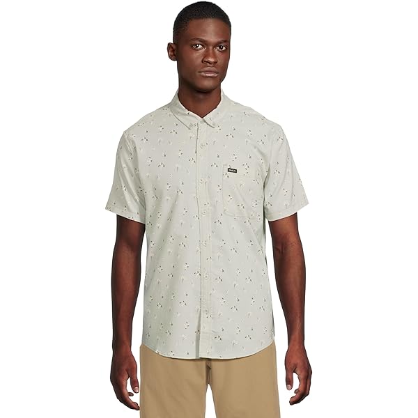 Amazon.com: RVCA Men's Micro Garden S/S, Blue Tide : Clothing