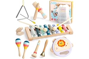 Montessori Jouets pour enfants de 1 an - Jouets pour fille de 1 an - Jouet pour bébé de 1 an, 1 de 2 ans - Instruments de mus