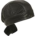 Milwaukee Leather SH319 Black or MP7990 Distressed Brown Leather Skull Cap - Bikers Doo Rag