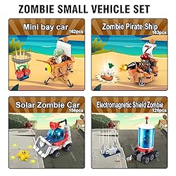 Maikerry 4pcs Plants and Zombies Small Carrier Set