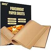 Parchment Paper Baking Sheets for Ninja Air Fryer SP101 SP201 SP301 SP351 Oven, 12x12 Inch Non-Stick Precut Baking Parchment for Air Fryer Steaming Bread Cup Cake Cookie and More