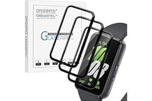 GENERIC (3 Pack) Orzero Watch Screen Protector Compatible for Samsung Galaxy Fit3, PMMA and PC (Not Tempered Glass) Ultra Thin HD Full Coverage Anti-Scratch