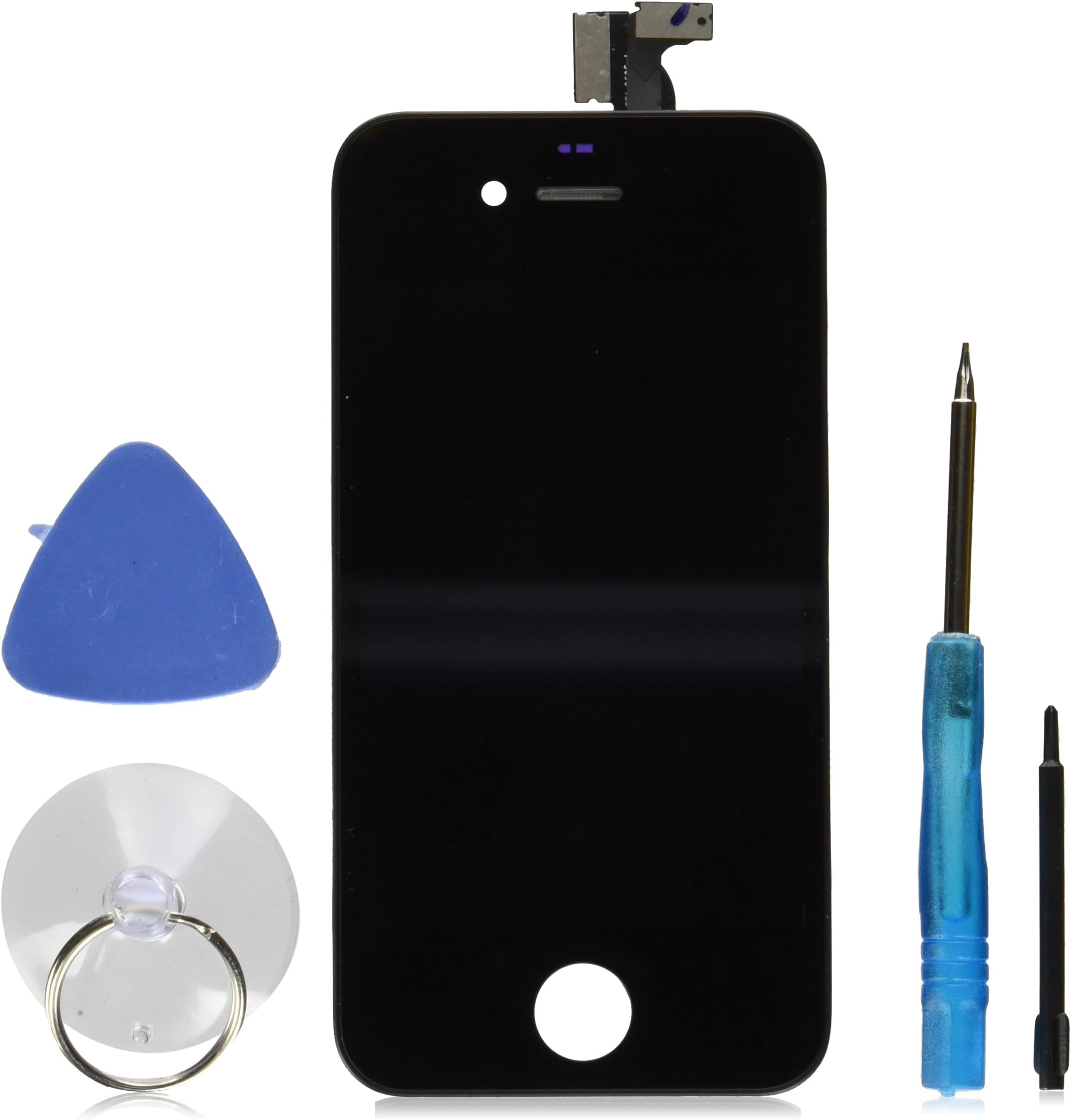 URSEND for iPhone 4 GSM LCD Touch Screen Display Digitizer Screen Replacement Assembly with Repair Tool (Black)