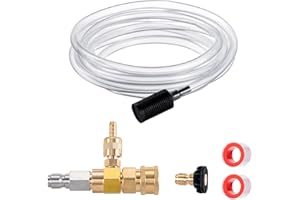 Raincovo Downstream Injector for Pressure Washer, Power Washer Chemical Injector Kit, Soap Injector, 3/8 Inch Quick Connect, 4000 PSI