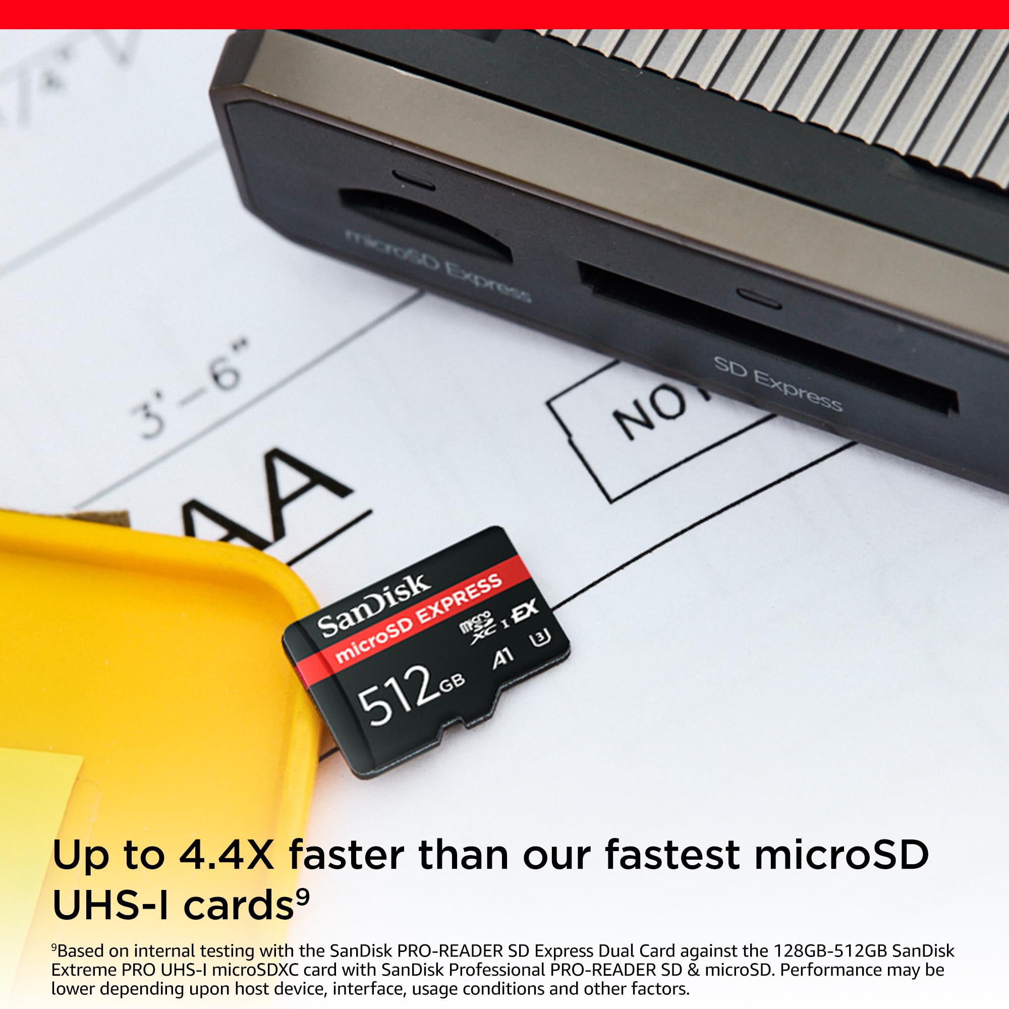 SanDisk 512GB microSD Express Card - Works with Nintendo-Switch 2, Up to 880MB/s Read, Up to 650MB/s Write, 220MB/s Sustained Write, U3, C10 - SDSQXFN-512G-GN4N