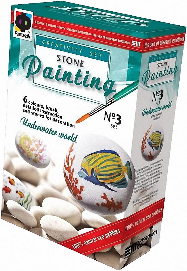 Elf Market Fantazer Painting Underwater Tropics Stone Painting