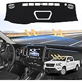 Sunsdrew Dash Cover for 2022-2025 Nissan Frontier Dashboard Cover Mat for Frontier Accessories Suede Dash Mat Frontier Sun Shade Nonslip Mesh Protector No Glare