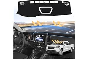 Sunsdrew Dash Cover for 2022-2025 Nissan Frontier Dashboard Cover Mat for Frontier Accessories Suede Dash Mat Frontier Sun Shade Nonslip Mesh Protector No Glare
