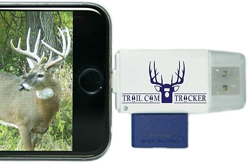 Trail Cam Tracker SD Card Reader for iPhone Android Micro USB