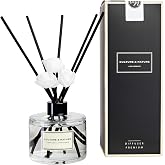 CULTURE &amp; NATURE Reed Diffuser Set 6.7oz (200ml) Lime Basil Mandarin Scented Diffuser with Sticks Home Fragrance Reed Diffuser for Bathroom Shelf Decor