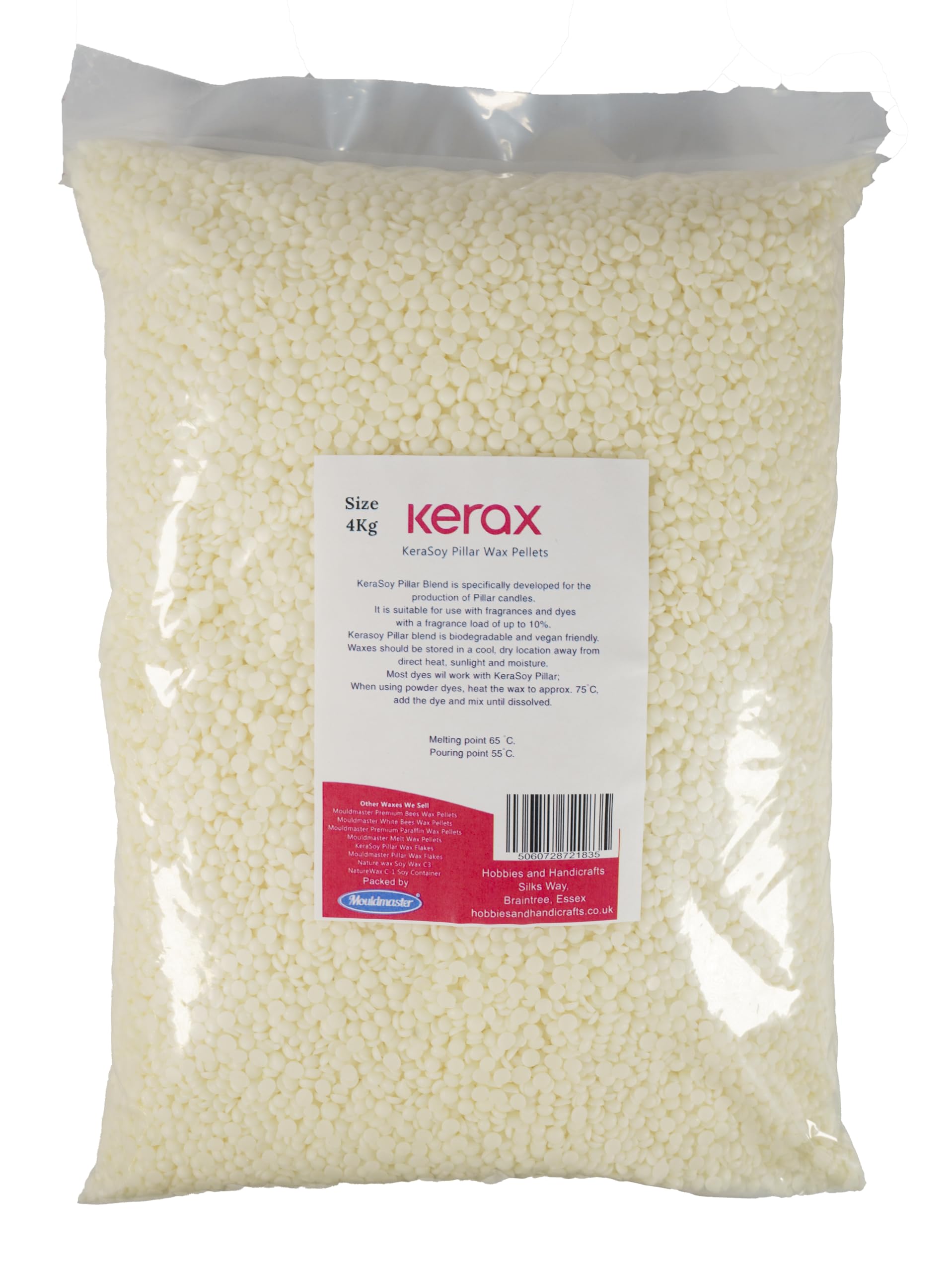 4kg KeraSoy Pillar Wax Pellets