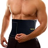 TESETON Waist Trimmer for Women Men-Sweat Band Waist Trainer for Women Lower Belly Fat, Easy to Clean