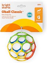 Bright Starts Oball Easy Grasp Classic Ball Infant Toy BPA-Free Newborn 4 Inch view 6