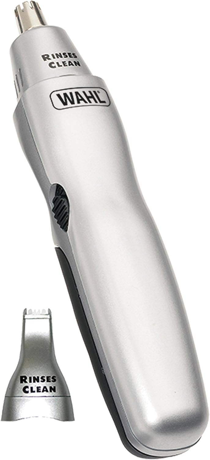 WAHL Stainless Steel Trimmer with Dual Head Ear and Nose Trimmer, 240 Minutes Cordless Run Time - Image 4