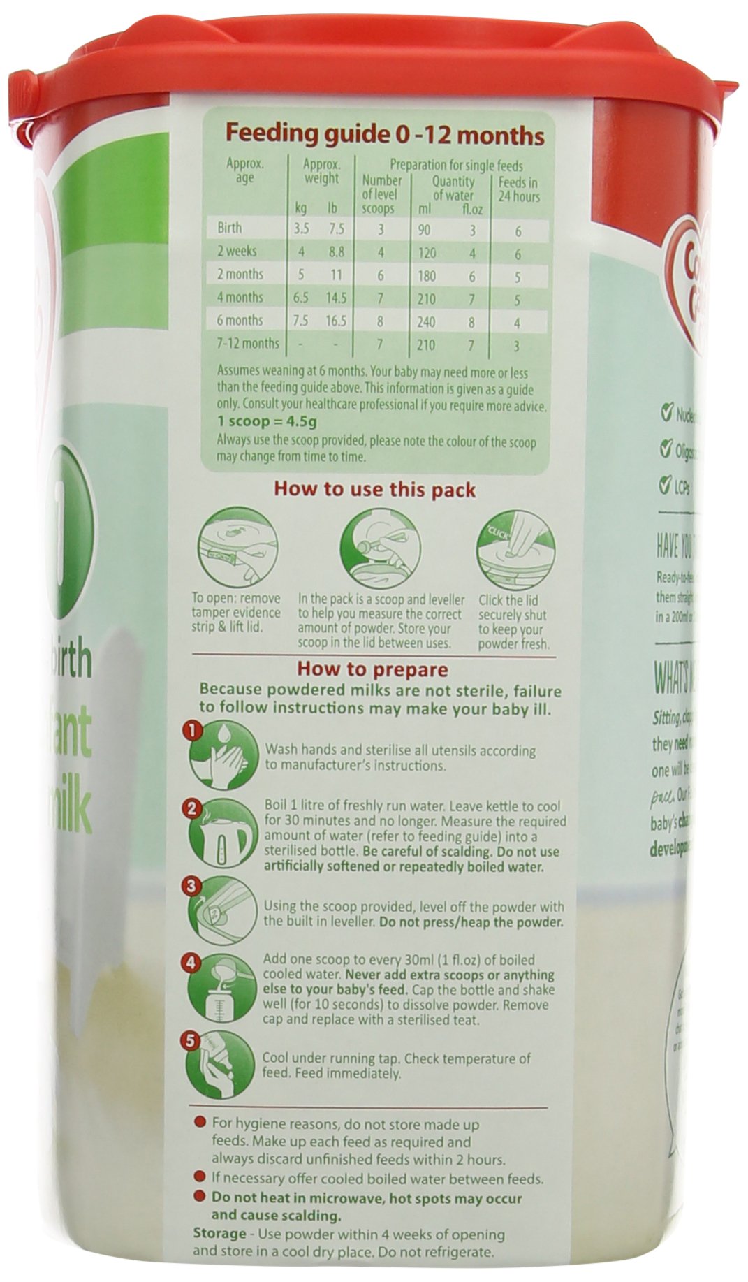 Cow and Gate Stage 1 From Newborn First Infant Milk from Newborn 900 g