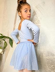 Zaclotre Ballet Leotards for Girls 2 Piece Scoop
