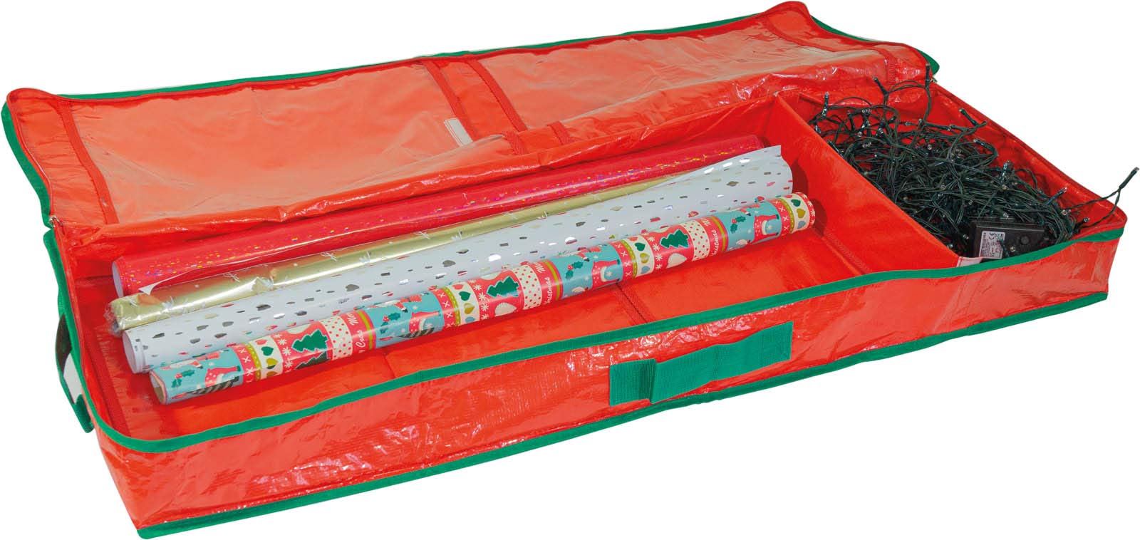 Netagon Christmas Tree Wrapping Papers Wreath Decorations Bauble Box Storage Bags Xmas Organiser Holder (Decoration Storage Bag)