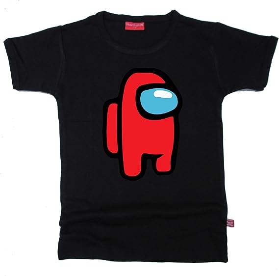 Stardust Ethical Kids Childrens Among Us Crewmate Imposter Gaming T Shirt Black Amazon Co Uk Clothing