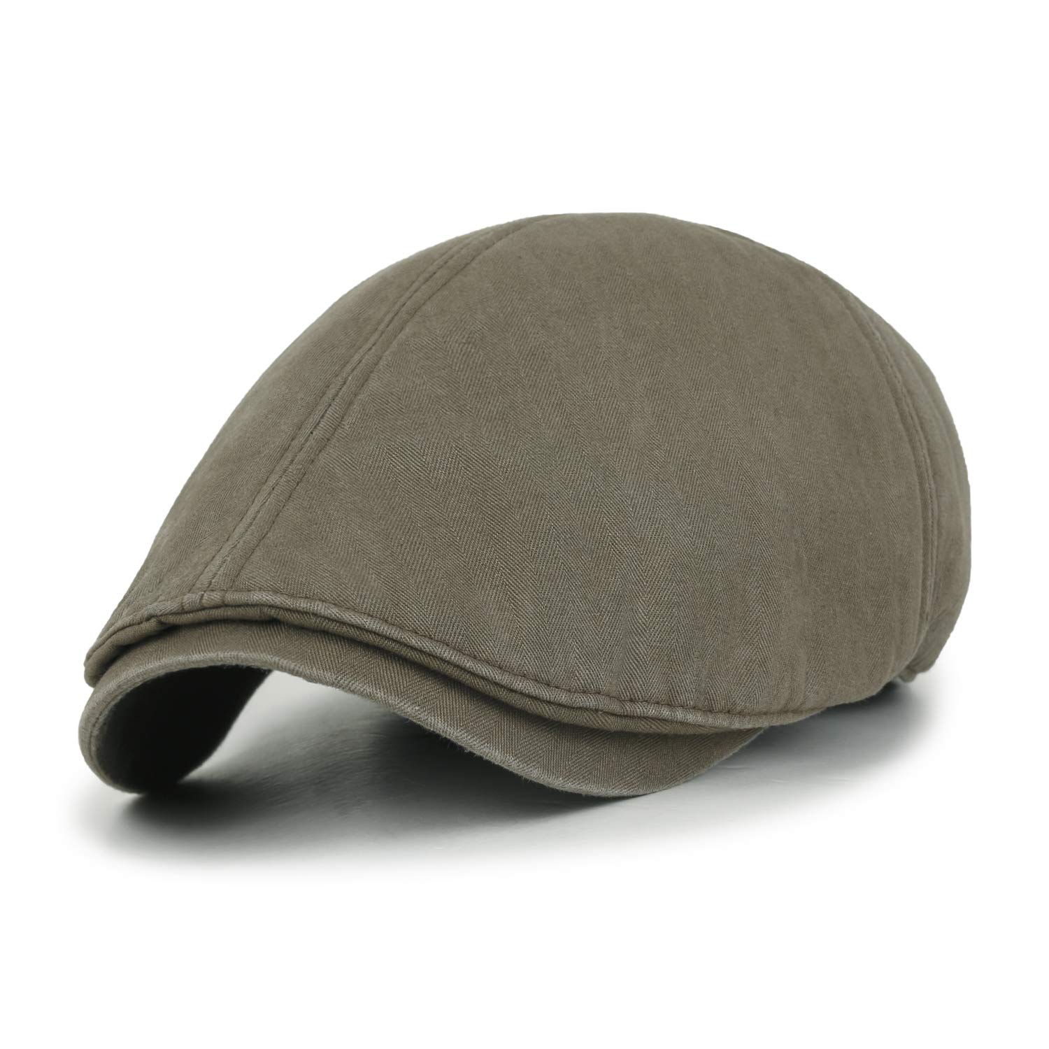 khaki flat cap