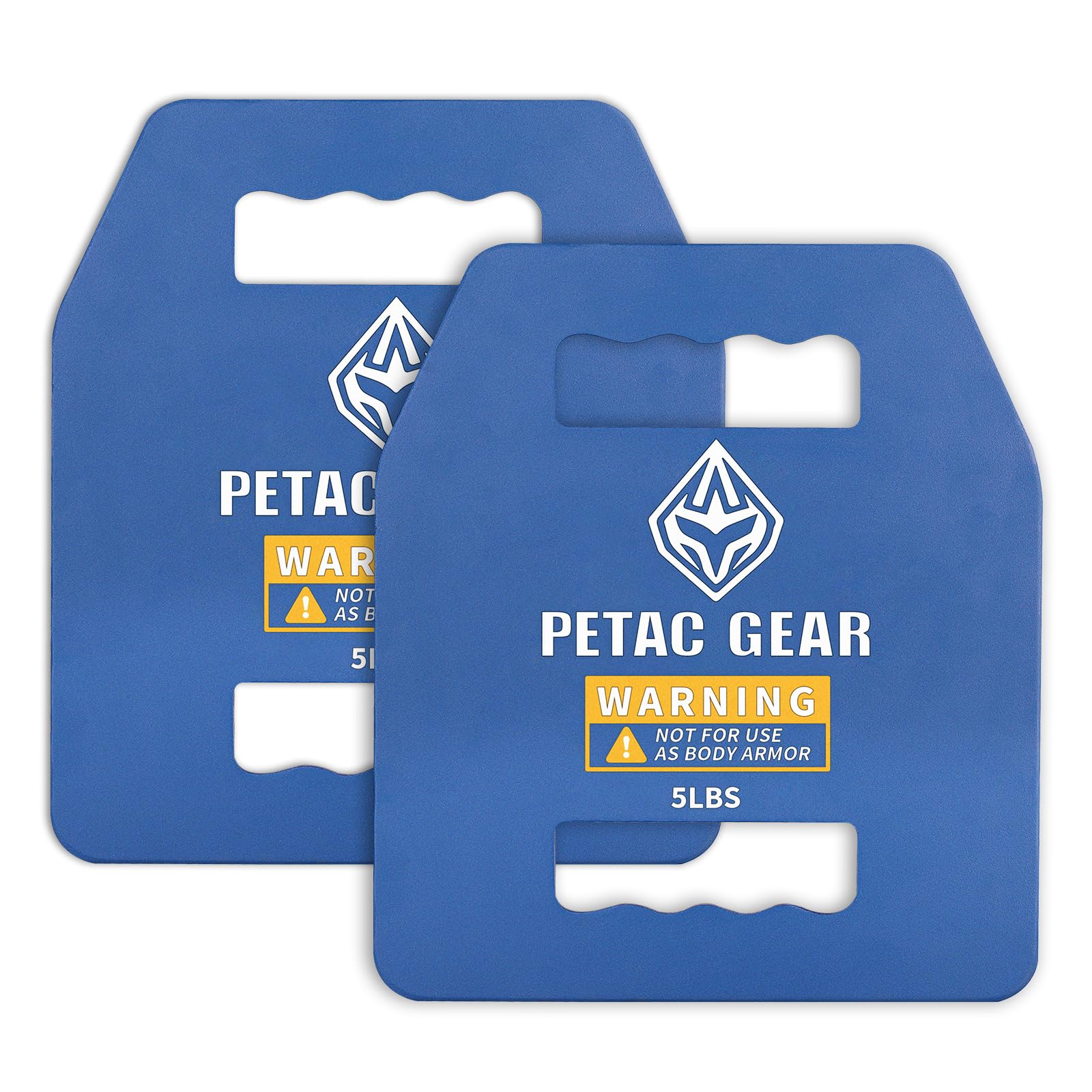 Photo 1 of PETAC GEAR Curved/Straight Weights Plates For Weighted Vest For Men Workout,5/10/15/20 LBS Weight Strength Training Vests Equipment Workout Gear (Straight, 5LB*2)