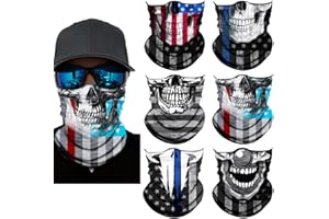SIDASION Neck Gaiter Mask,Bandana Gator Face Cover Mask Sun UV Protection,Neck Warmer Balaclava,Tube Face Scarf,Headband for Outdoor