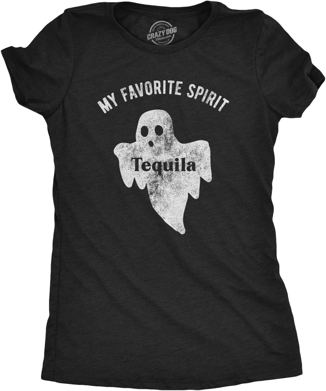 Crazy Dog T-ShirtsFunny Womens Halloween T Shirts Drinking T Shirts for Halloween Party Cute Tees for Women