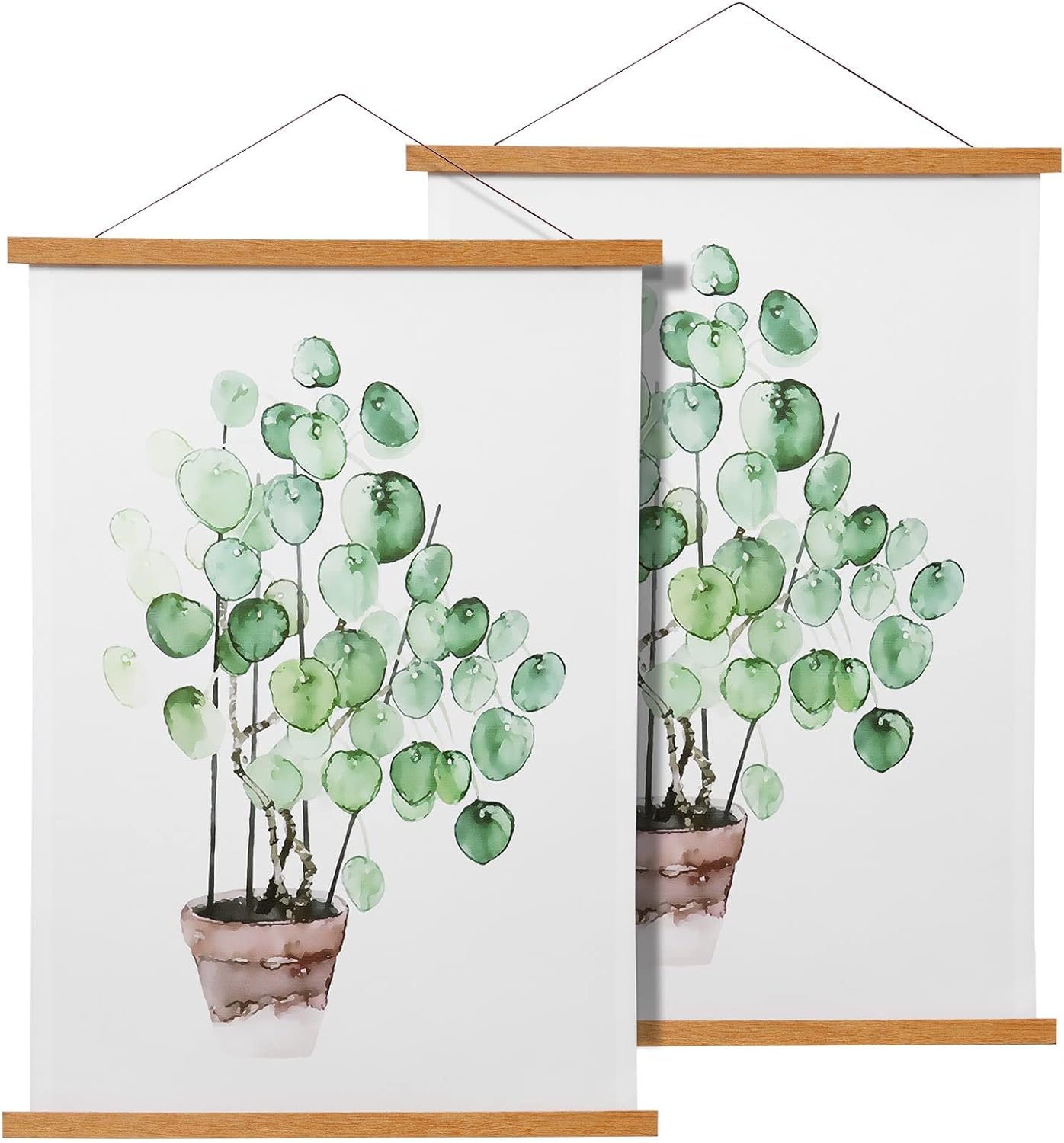 Wall Décor - Magnetic Poster Frame Hanger, Natural Teak, 12x18 12x16 12x24 Poster Hanger for Photos, Pictures, Prints, Maps, Scrolls and Canvas Artwork