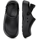 TEYTAP Arch Support Work Clogs Slip Resistant Recovery Shoes Closed Toe Waterproof for Chef Nurse Garden