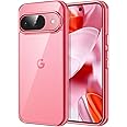 JETech Case for Google Pixel 9/9 Pro 2024, Non-Yellowing Shockproof Bumper Protective Phone Cover, Anti-Scratch Hard PC Back (Peony)