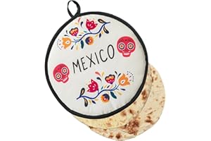 Tortilla Pouch - 12 Inch Tortilla Holder Warmer Pouch,Insulated Pouch for Tortillas, Taco, Pita, Wrap, Naan, Pancake, Flat Br