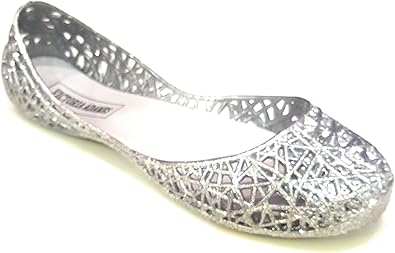 girl silver flats