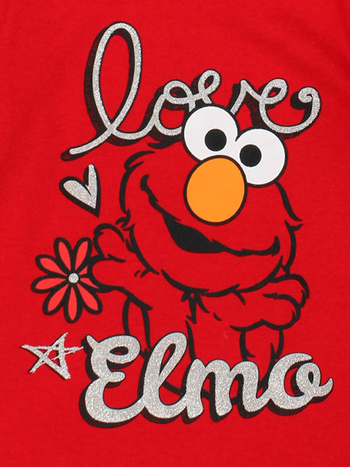 Sesame Street Elmo Girls Long Sleeve Tee: Clothing
