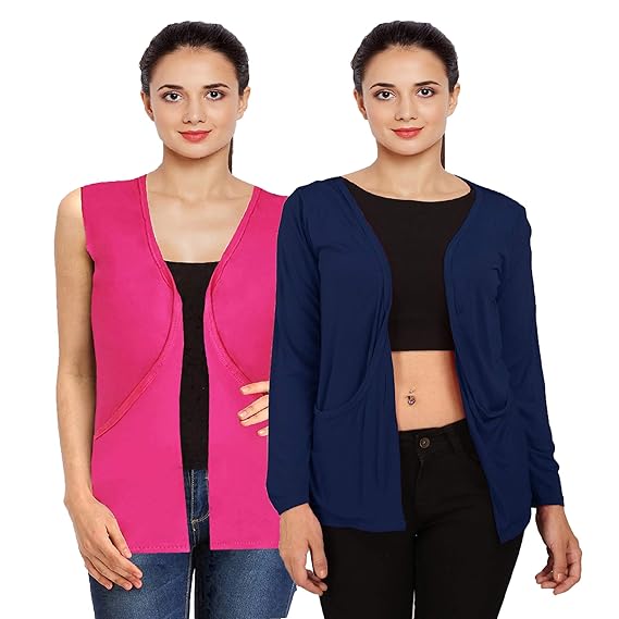 shurgs for Womens Combo Pack of 2 (Pink & Blue)