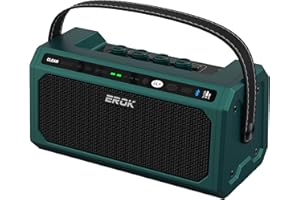 EROK Mini Guitar Amp with BT/OTG - 20 Drum Beats,5 Effects (Clean/Boost/OD/Dist/Metal),Reverb+Delay,Battery Powered Portable Amp for Practice/Travel(TG-08,Green)
