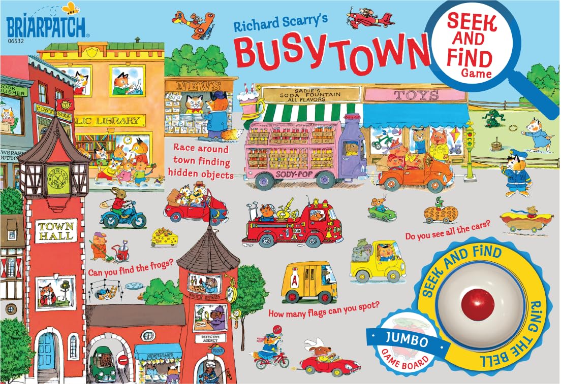 Briarpatch, Richard Scarry's Busytown Seek and Find Game, Based on Early Reader Books for Preschool, Kindergarten and 1st Grade