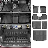 powoq Fuel Floor Mat Compatible with 2020-2026 Ford Escape Cargo Mat TPE All Weather Trunk Mat Liner Replacement for 2020-2026 Ford Escape Accessories