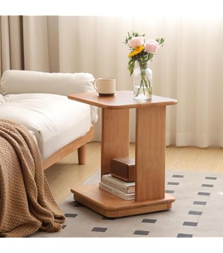 Amazon.com: YESWOOD C Shaped End Table, Solid Wood Side Table