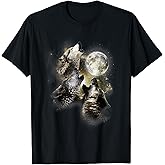 Howling in the moon, wolves, animal, wolf T-Shirt